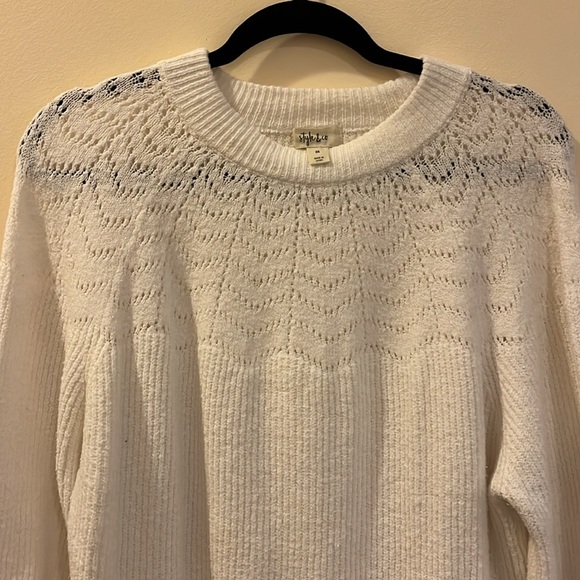 Style & Co Women’s White Pullover Sweater, Size 2X - Picture 3 of 6